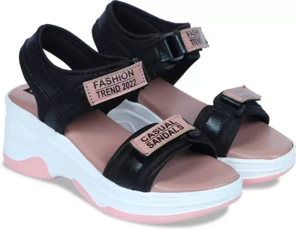 Women Pink Wedges Sandal